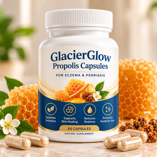 GlacierGlow - Propolis Capsules For Eczema & Psoriasis