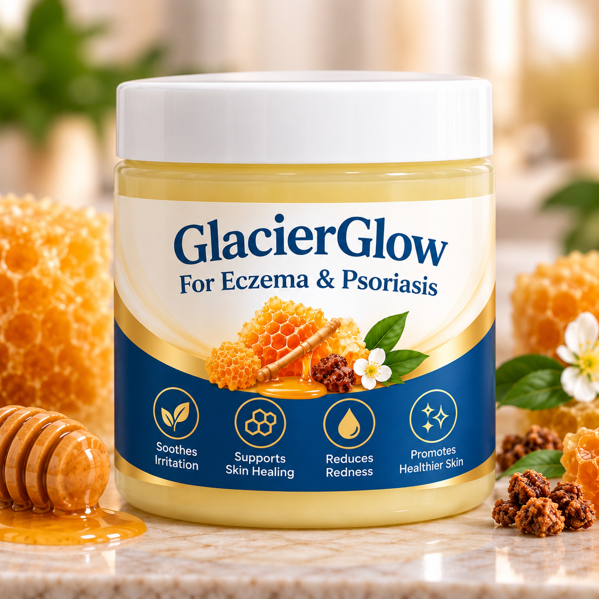 GlacierGlow - Steroid Free Balm for Eczema & Psoriasis