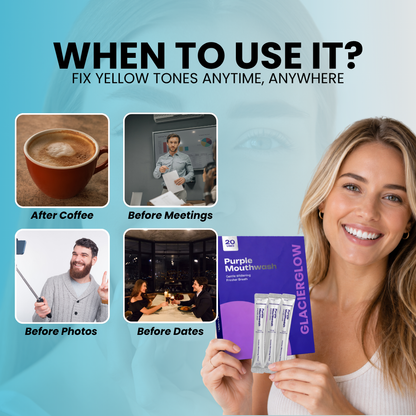 GlacierGlow - Instant Whitening Mouthwash