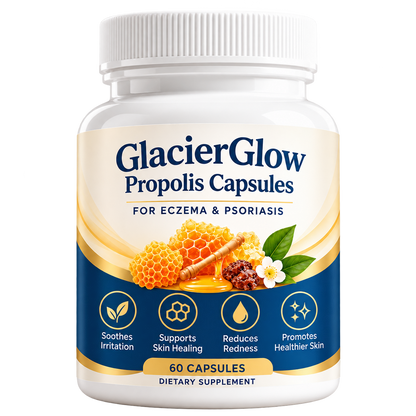 GlacierGlow - Propolis Capsules For Eczema & Psoriasis